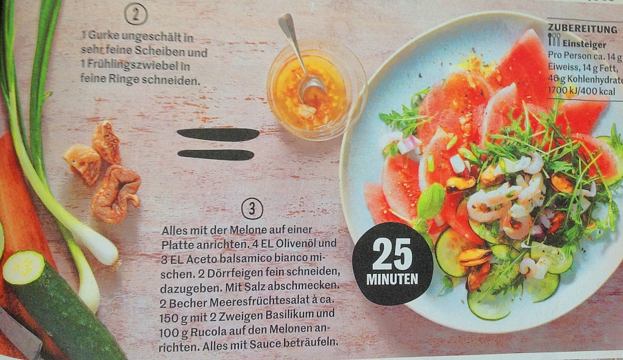 WASSERMELONENSALAT FRUTTI DI MARE